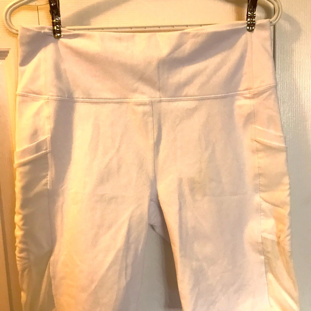 White shorts with lots of mesh